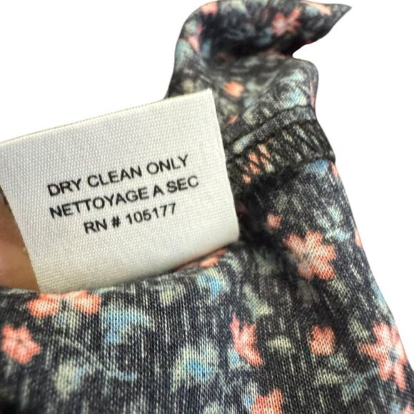 Ulla Johnson Cora Top Ruffle tie front auburn floral print size 4 - Picture 7 of 8